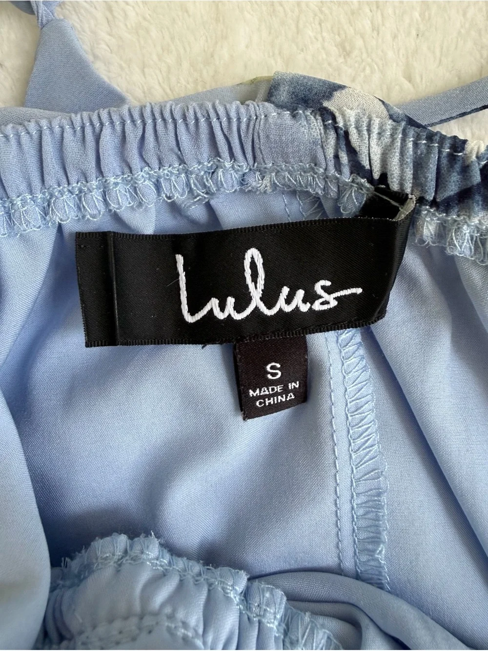 Lulu’s Kind And Loving Light Blue Floral Backless Maxi Dress Size Small - Picture 10 of 15